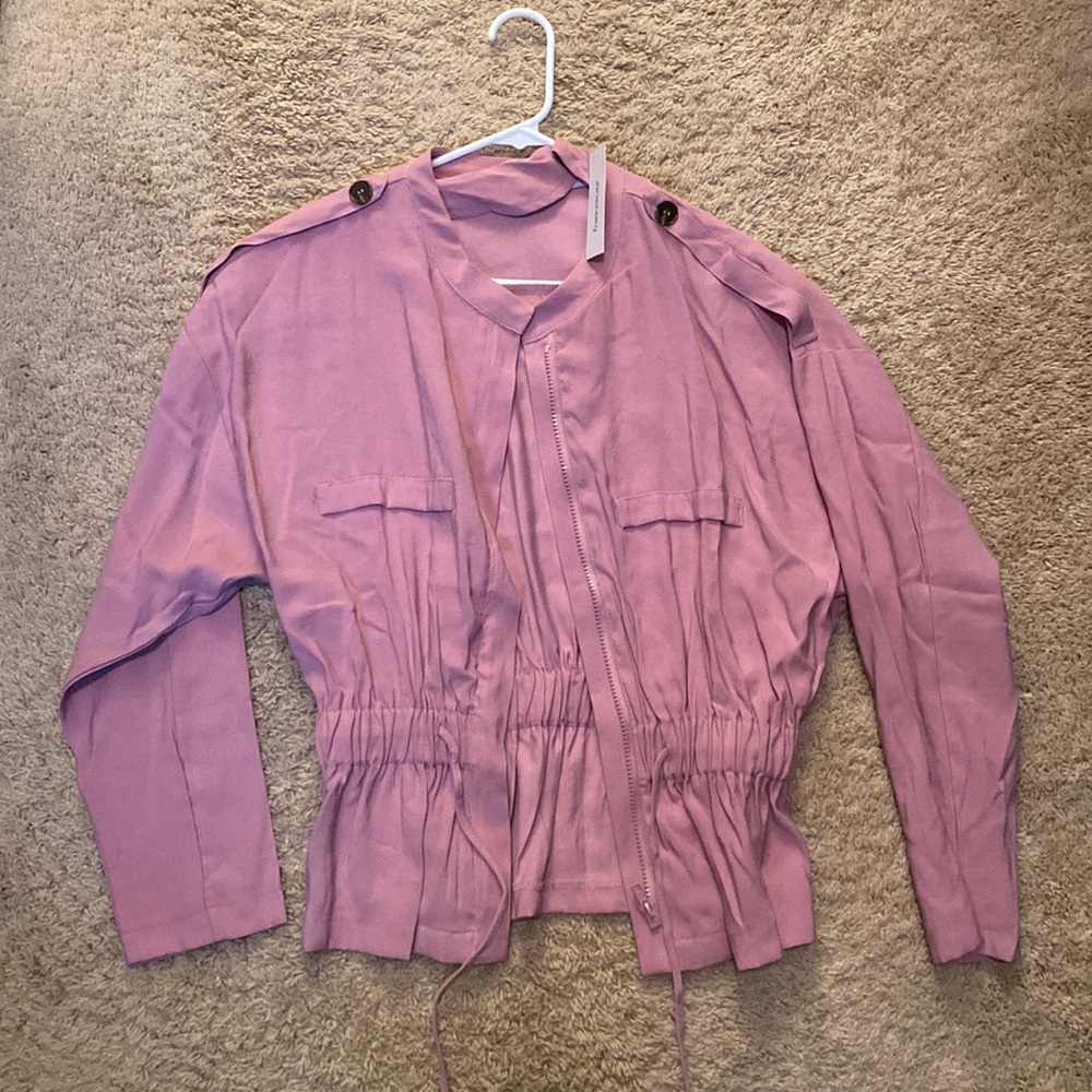 Francesca’s Pink Utility Jacket